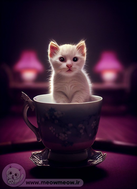 عکس گربه فنجانی زیبا